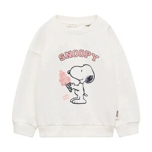 Mango Kids Snoopy Print Sweatshirt